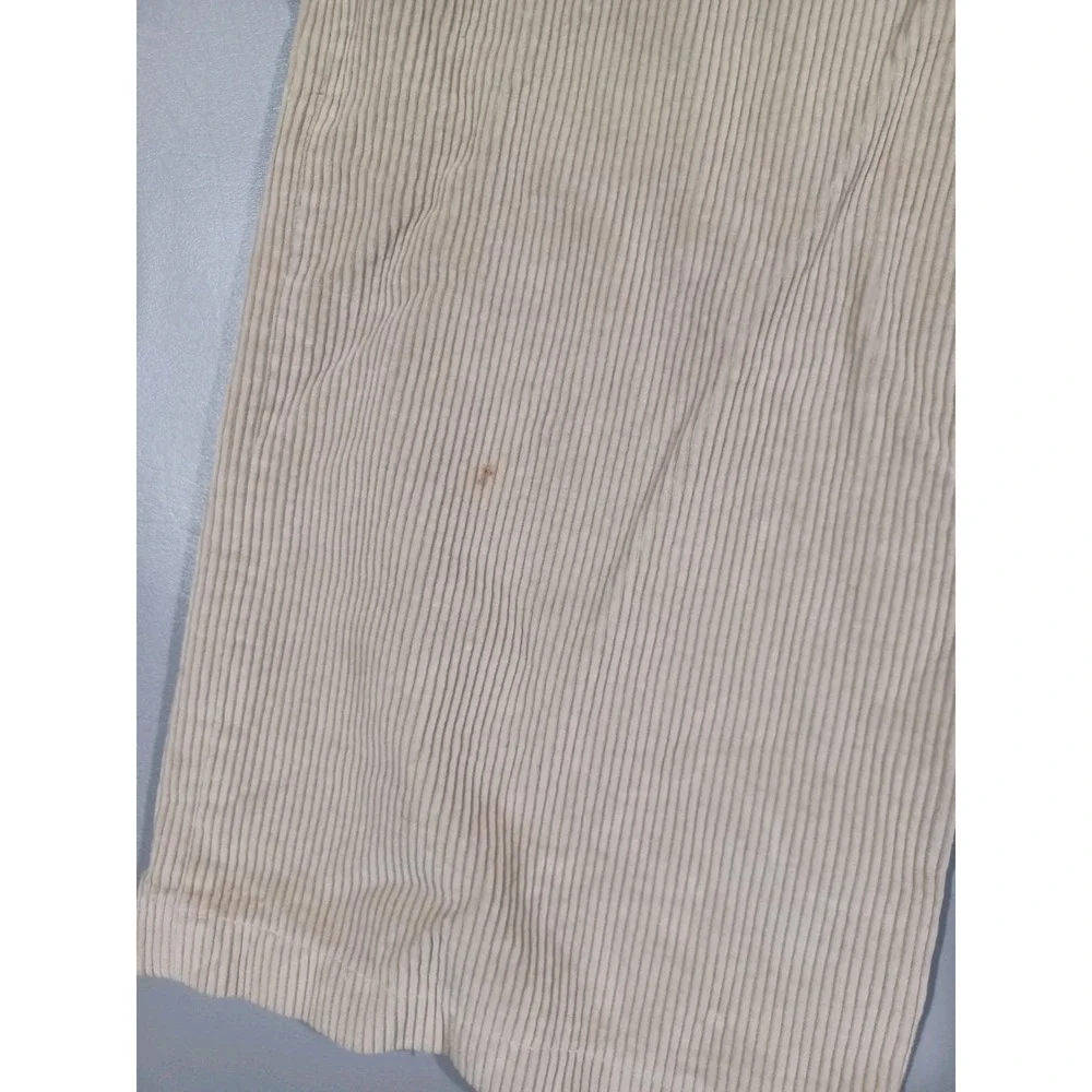 LL Bean Pants Mens 36x30 Khaki Corduroy Straight Leg Made In USA